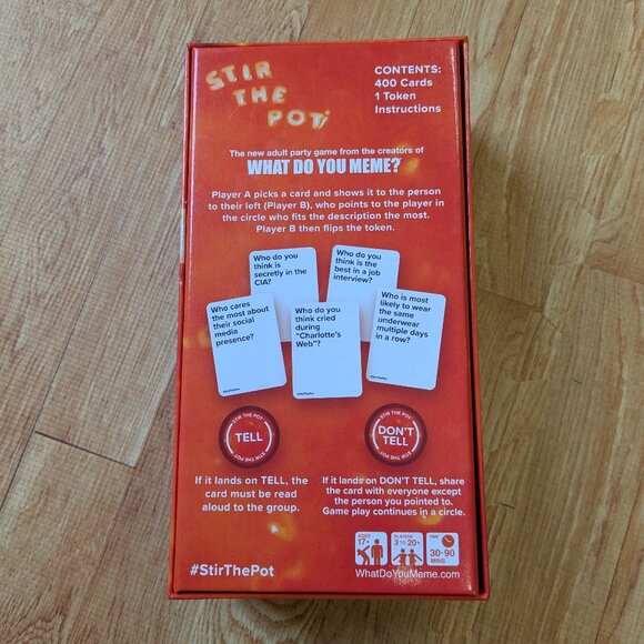 3/$15** What do you Meme? Stir the Pot, Adult Party Game - Picture 2 of 3
